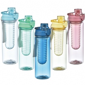 Fruit infusion water bottle 800ml plastic eco-friendly sports bottle