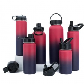 Wide Mouth Stainless Steel Water Bottle Vacuum Insulated Double Wall Custom Thermos Sport Bottle