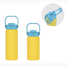 Hot Selling 12oz 14oz 18oz Children School Sports Insulated Stainless Steel Kids Water Bottle With Straw Handle
