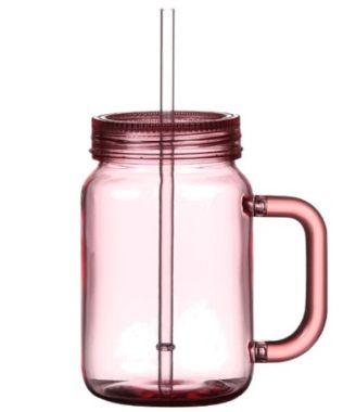 20OZ SINGLE WALL MASON JAR WITH HANDLE